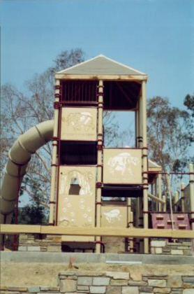 Playground Equipment with Fossil Panels 2